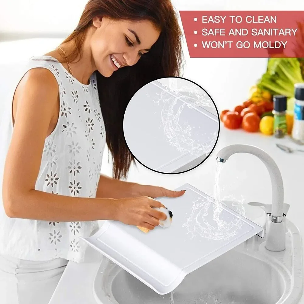 Smart Cutting Board For Kitchen w/Groove, Convenient & Durable, Easy to Clean